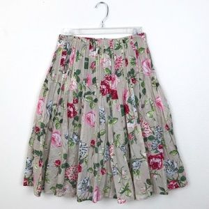 cAbi Rose Lawn Pleated Skirt